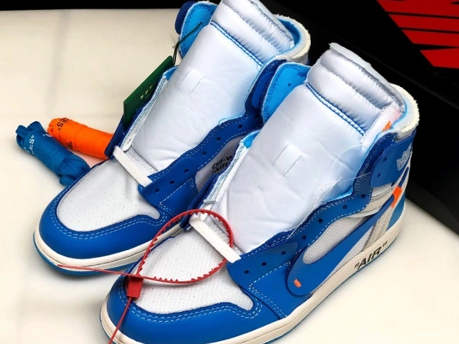 Cheap Off-White Powder AQ0818-148 UNC 1 Air Blue Jordan 0813